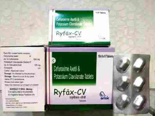 Ryfax-CV Cefuroxime Axetil And Potassium Clavulanate Antibiotic Tablets
