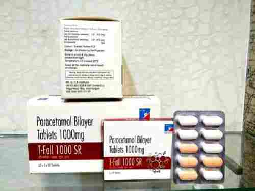 T-Fall 1000 SR Paracetamol Bilayer NSAID Tablets, 10x1x10 Blister