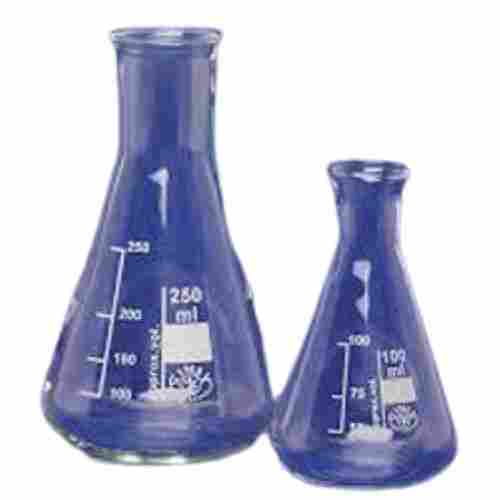 Heat Resistant Transparent Smooth Surface Glass Conical Flask For Laboratory