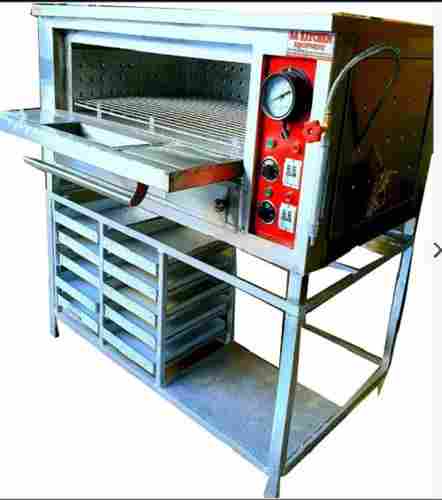 Manual Operate Electric Single Deck Stainless Steel Material Pizza Ovens 