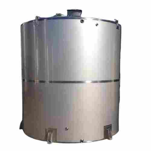 30000 Liter Capacity 6 Mm Thick Cylindrical Polished Finish Stainless Steel Water Tank