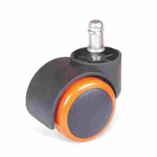 Round Light Weight Plastic Chair Casters Smooth Movement Wheels