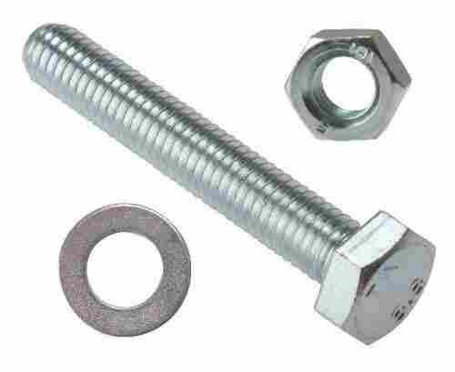 Ruggedly Constructed Zinc Coated Galvanized Industrial Hex Head Bolts And Nuts (2 Inch)