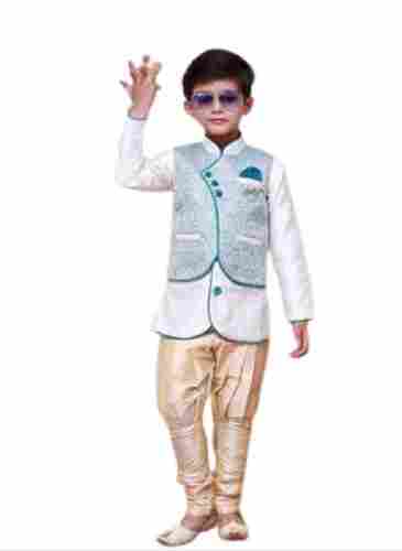 Full Sleeve Trendy Traditional Cotton Indo Western Sherwani For Boys