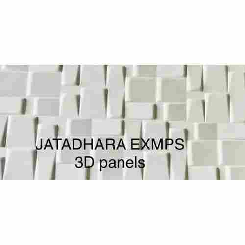 Rectangular Shape and White Color 3D PVC Drywall Clad Panel