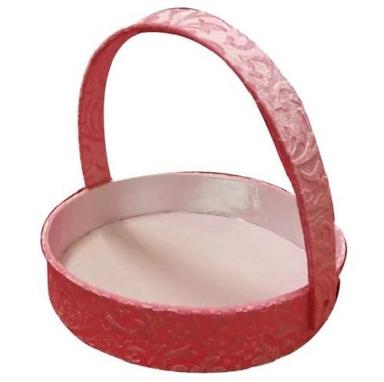 Plastic 10 Inch 4 Mm Thick Eco Friendly Light Weight Round Cardboard Hamper Basket