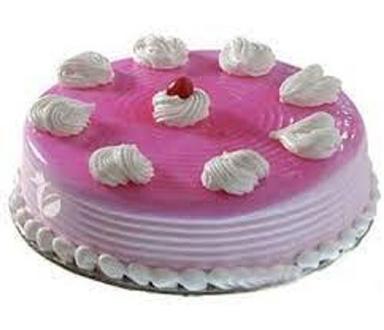 Silver Hygienically Packed Round Shape Delicious Strawberry Cake For Party