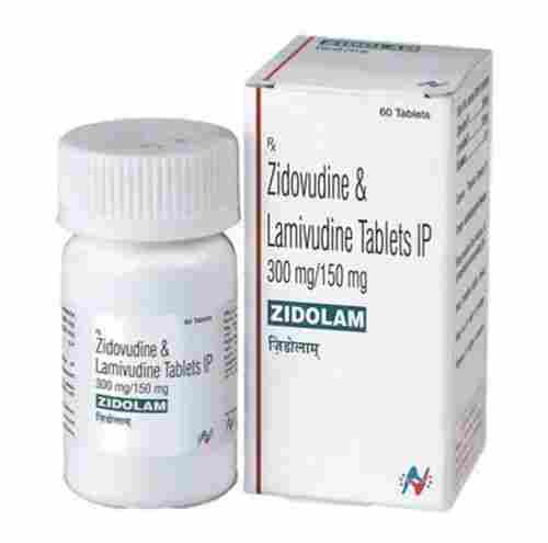 Zidovudine And Lamivudine Tablets IP 300mg/150mg, 60 Tablets Bottle Pack
