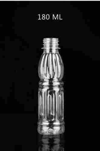 Transparent Plastic Juice Pet Empty Bottle, 180 Ml, Fine Finish