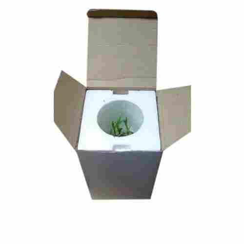 10 mm Square Shape Lightweight Gift Packing Plain Thermocol Box