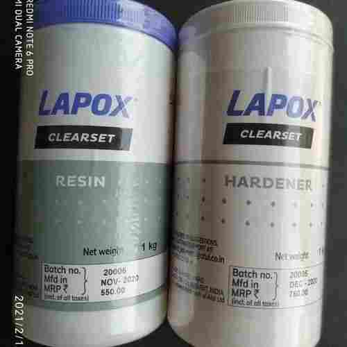 Lapox Clear Set Epoxy Adhesive With Packaging Size 1.1 KG, Thick Liquid form