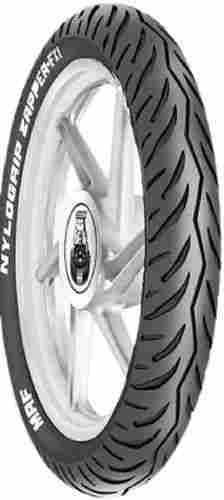 14 Cm Width Mrf Zapper Nylogrip Round Tubeless Two Wheeler Tyres