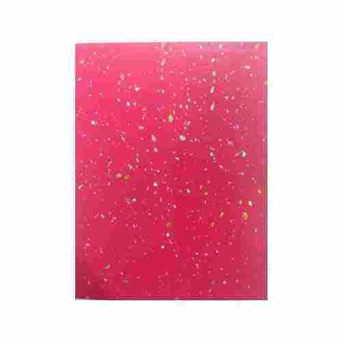 150 Gram Weight And Pink Color Sparkle Laminated Paper Sheet