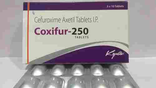 Coxifur-250 Cefuroxime Axetil 250 MG Antibiotic Tablet, 3x10 Alu Alu