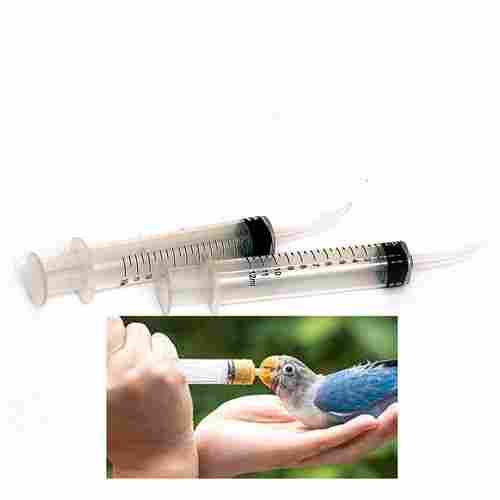 Hand Feeding Syringes with Curved Tip for Birds cat Puppy and Rabbits 12 ML