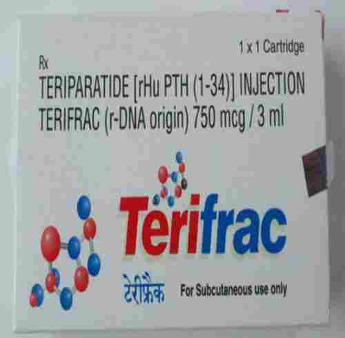 Teriparatide [rHU PTF (1-34)] Injection And Terifrac (r-DNA Origin) 750mcg/3ml, 1x1 Cartridge