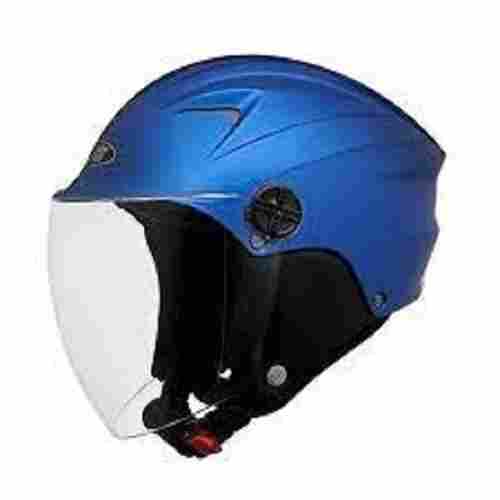 Blue Color and Abs Plastic Body Half Face Riding Helmet For Ladies