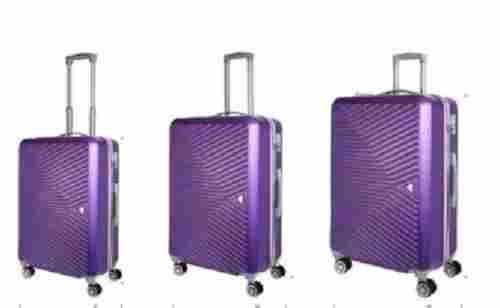 Multi Color Polyester Material Strong Grip Handle Trolley Bags With 4 Wheels