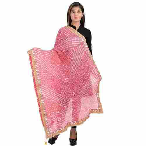 Rayon Fabric Bandhani Dupatta For Party Wear, Shrink Resistance And Washable