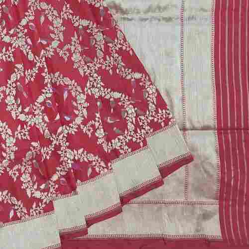 Banarasi Silk Saree For Party Wear, Dry Cleaning And Attractive Pattern