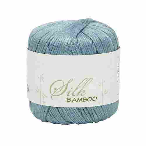 Eco Friendly Lite Blue Bamboo Cotton Yarn For Knitting And Weaving