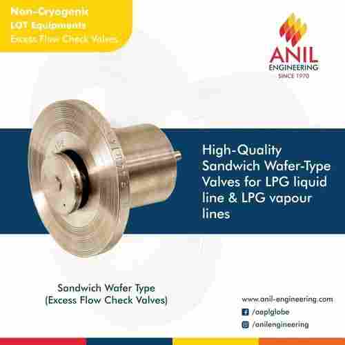Sandwich Wafer Type Excess Flow Check Valves