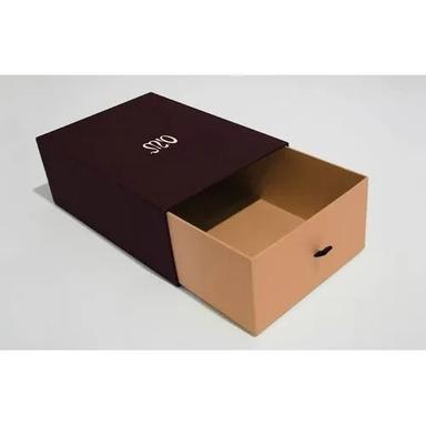 Blue Moisture Proof And Matte Finish Printed Designer Shoe Packaging Box