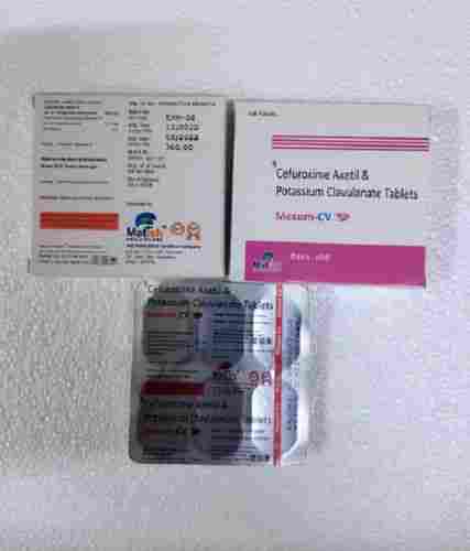 Cefuroxime Axetil And Potassium Clavulanate Antibiotic Tablets, 1x6 Alu Alu