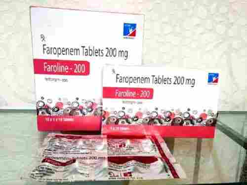 Faroline-200 Faropenem 200 Mg Antibiotic Tablets, 10x1x10 Alu Alu Strip