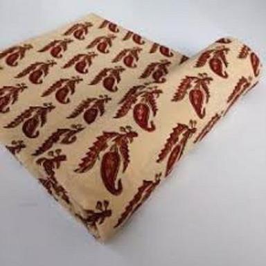 Brown Printed Knitted Fabric