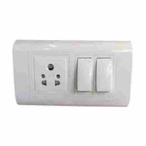3 Module Plastic Material Wall Mounted Electrical Switches For Home And Office 