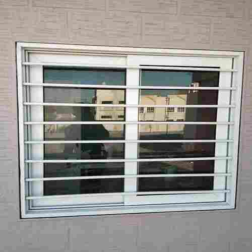 Powder Coated White Aluminium Frame 2 Track Sliding Window For Residential