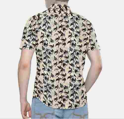 Fancy Design Printed Cotton Full Sleeves Shirts For Men