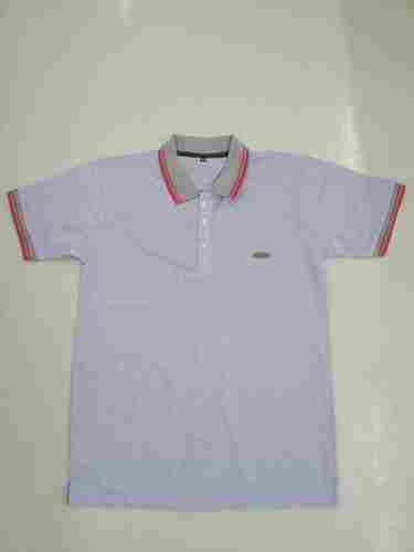 Men Plain Cotton Polo Neck T Shirt For Casual Wear
