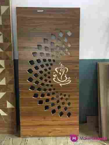 Solid Wood Carved Sunmica Designer Laminate Door With 30 Mm Thickness For Exterior Position