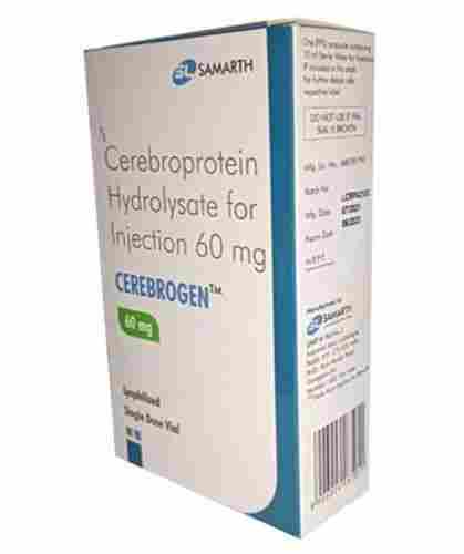 Cerebroprotein Hydrolysate Injection 60mg Single Dose Vial Pack