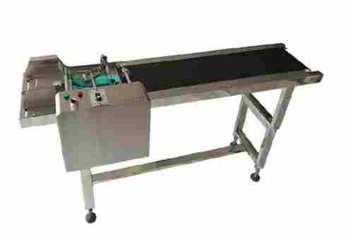 High Speed Stainless Steel Stacker Conveyor With Inkjet Printer