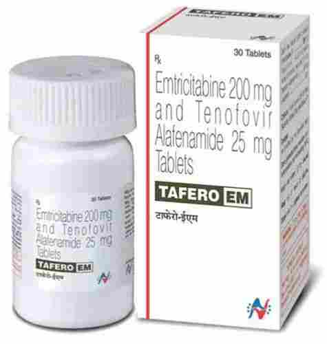 Tefero EM Emtricitabine and Tenofovir Alafenamide Tablets, 30 Tablets Bottle Pack