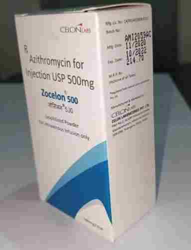 Zocelon-500 Azithromycin For Injection USP 500mg, Vial Pack