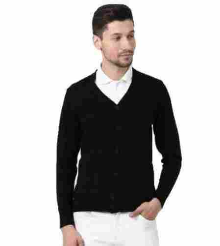 Multi Color Full Sleeves V-Neck Woolen Fabric Regular Fit Men'S Button Closure Sweaters