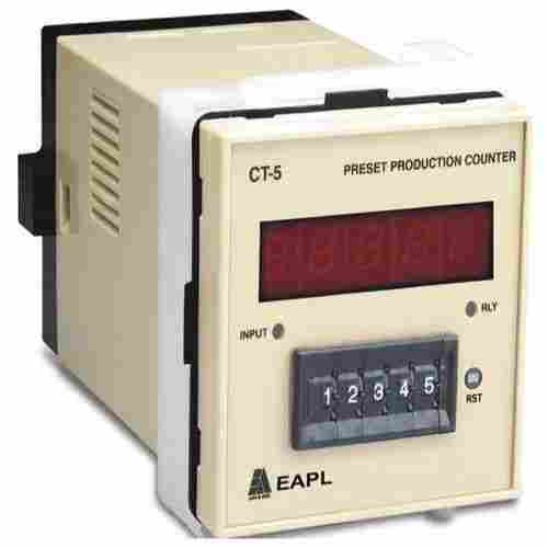 EAPL 85-270 VAC Digital Preset Production Counter (CT-5), 250 MS Reset Time