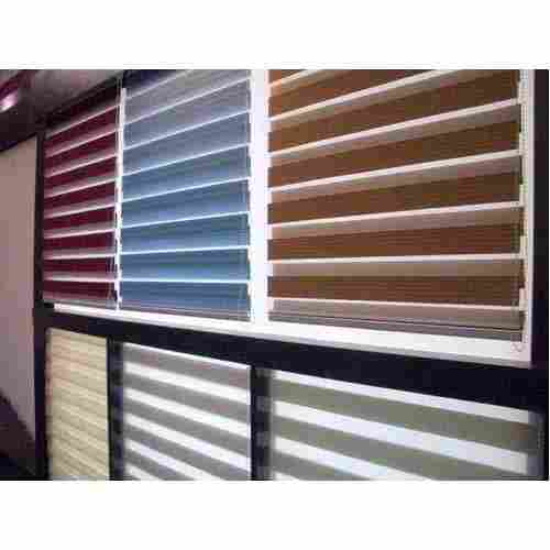 4 To 6 Feet Height Plain Vertical Zebra Blinds For Hospital And Office Uses