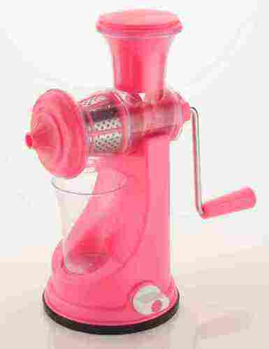 500ml Capacity Pink Plastic Hand Operated Fruit Juicer