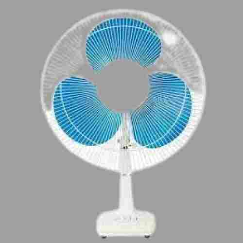 Blue With White Plastic 220 Voltage 3 Blades Electric Table Fan