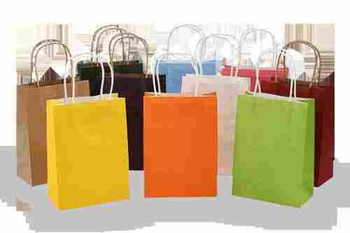Disposable Colorful Kraft Paper Carry Bag For Shopping Use