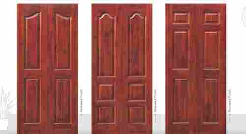 Designer Handmade Rosewood Polished Double Panel Wooden Entry Door For Home