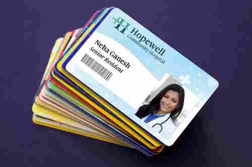 Waterproof Plastic Identification Cards With Rectangular Shape
