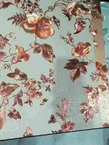 Rectangular And Flower Design Metallic Wallpapers For Wall Decor Purpose