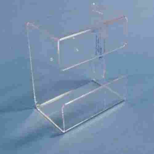 Weathering Surface Texture Clear Acrylic Tissue Box Holders For Lab Use S-curve