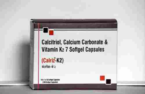 Calriz-K2 Calcitriol, Calcium Carbonate And Vitamin K2-7 Softgel Capsule